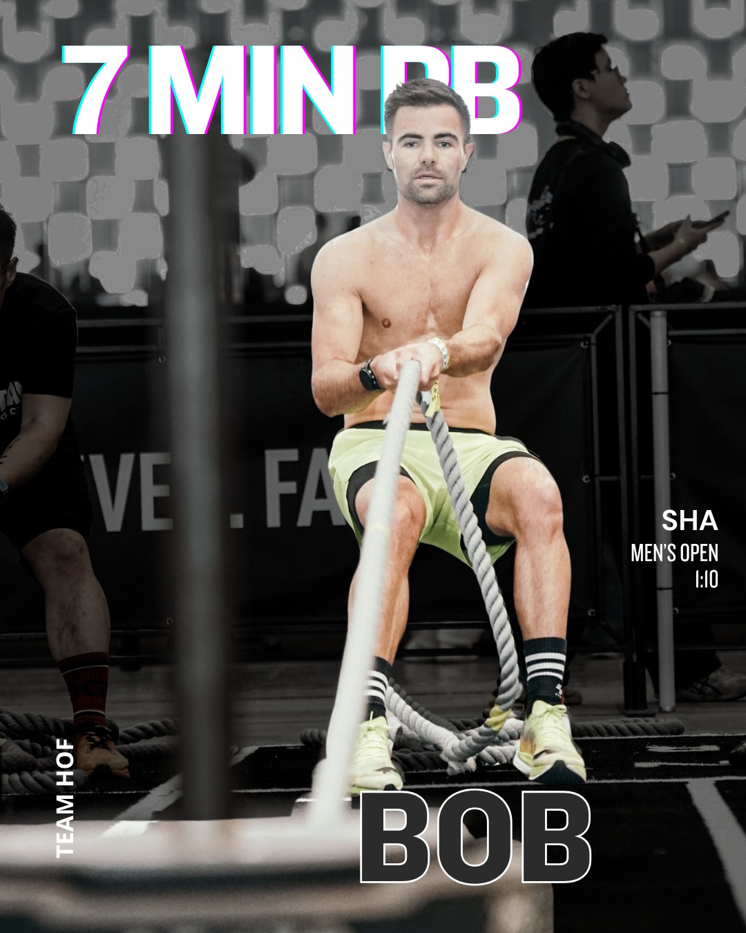 Bob, 7 minute PB