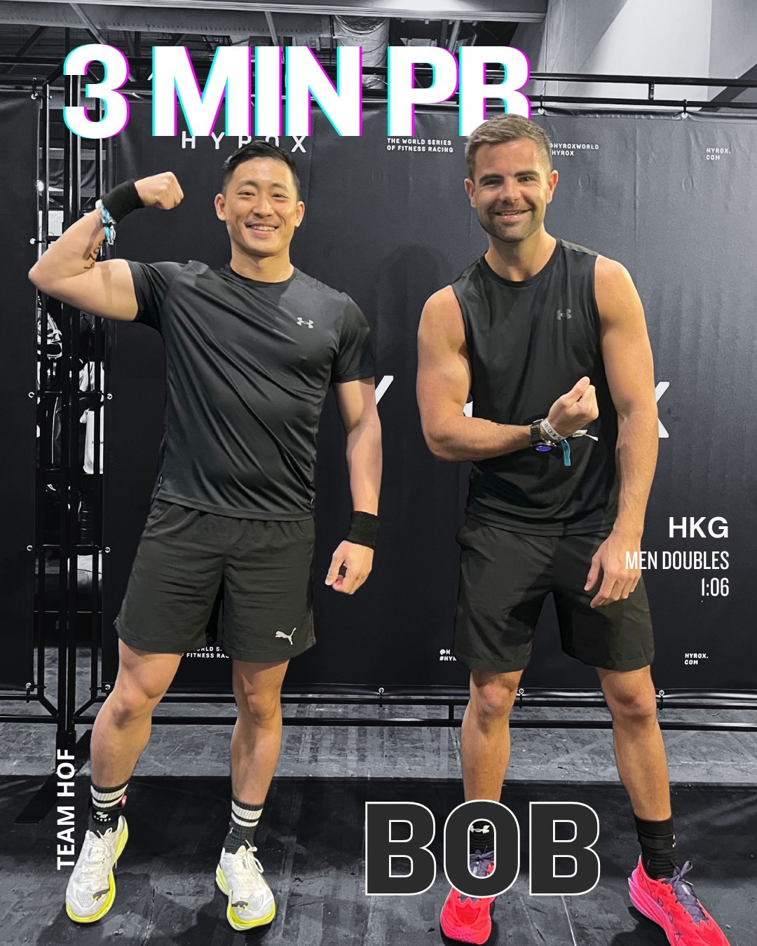 Bob, 3 minute PB