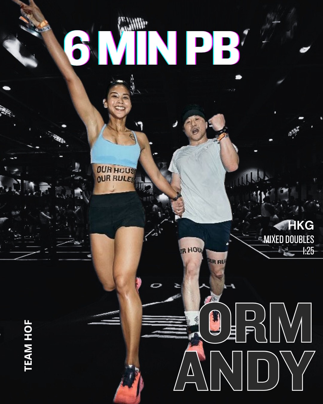 Orm and Andy, 6 minute PB