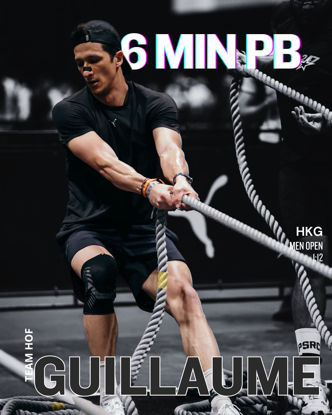Guillaume, 6 minute PB
