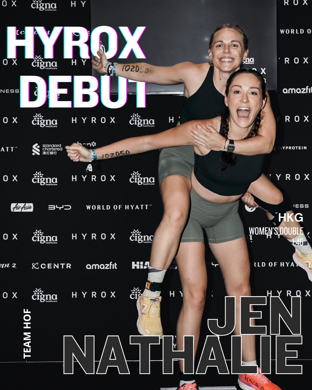 Jen and Nathalie, HYROX debut